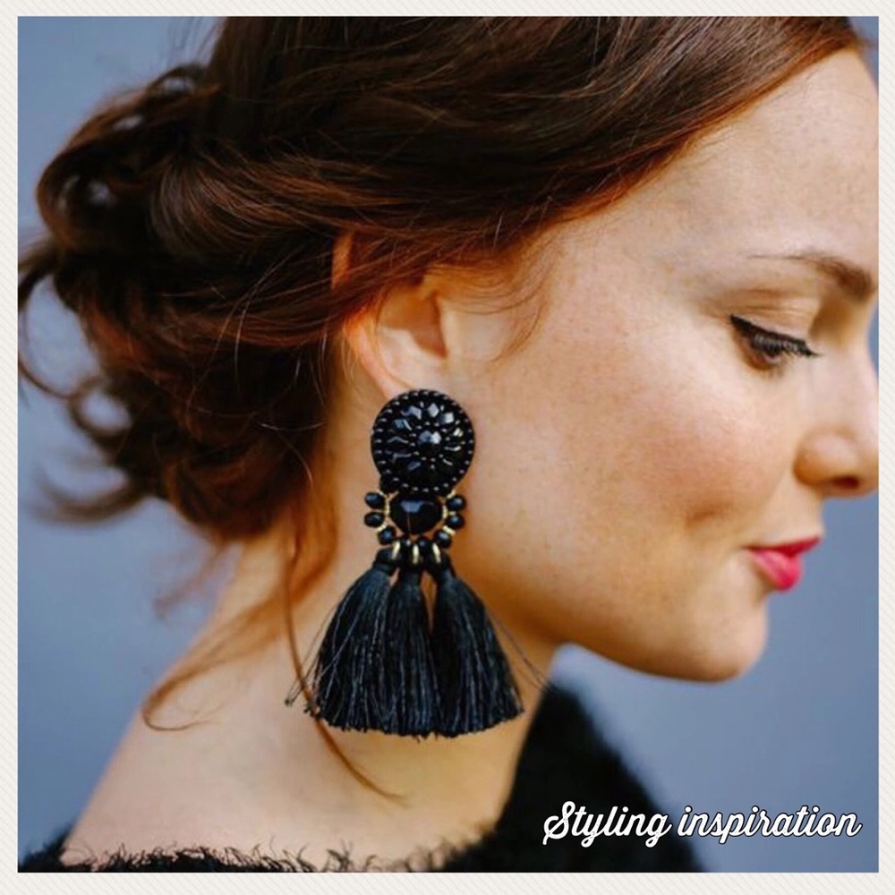 🆕 Statement bead & tassel earrings